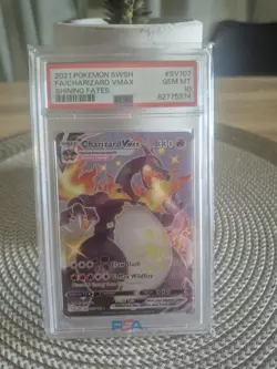 PSA 10 Charizard VMAX SV107/SV122 Pokemon 2021 Shining Fates Shiny Vault Card - Image 1