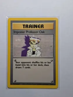 Pokemon TCG - Imposter Professor Oak 73/102 Rare Base Set Unlimited [Light Play] - Image 1