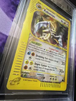 Pokemon Kabutops Skyridge Crystal Holo Rare #150 BGS 8.5 NM-MT+ - Image 3