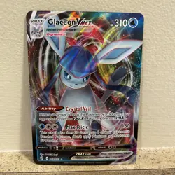 Glaceon VMAX 041/203 Swsh07: Evolving Skies Holo 2021 Pokemon Full Art TCG LP - Image 1