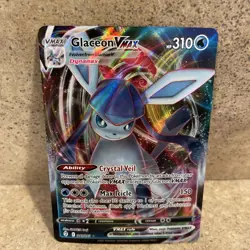 Glaceon VMAX 041/203 Swsh07: Evolving Skies Holo 2021 Pokemon Full Art TCG LP - Image 2