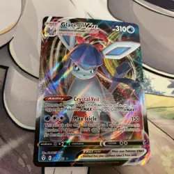Glaceon VMAX 041/203 Swsh07: Evolving Skies Holo 2021 Pokemon Full Art TCG LP - Image 3