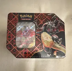 Pokemon TCG Scarlet & Violet Paldean Fates Tin Box English 2024 Charizard - Image 1