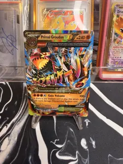 Pokemon TCG Primal Groudon EX Full Art Holo Ultra Rare 86/160 Primal Clash NM - Image 1