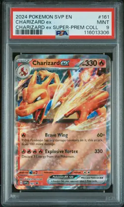 2024 POKEMON SVP EN-SV BLACK STAR PROMO #161 CHARIZARD EX PSA 9 - Image 1