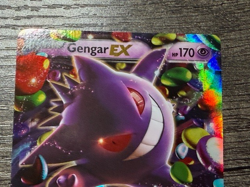 POKEMON GENGAR EX 34/119 ULTRA RARE HOLO 2014 LP-NM + NEW DARKRAI SLEEVE - Image 2