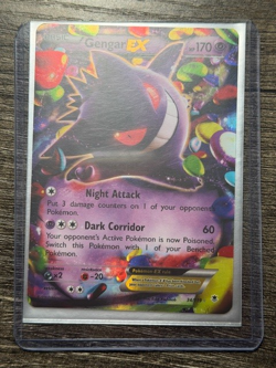 POKEMON GENGAR EX 34/119 ULTRA RARE HOLO 2014 LP-NM + NEW DARKRAI SLEEVE - Image 5