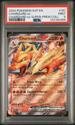 2024 POKEMON SVP EN-SV BLACK STAR PROMO #161 CHARIZARD EX PSA 9 - Image 1