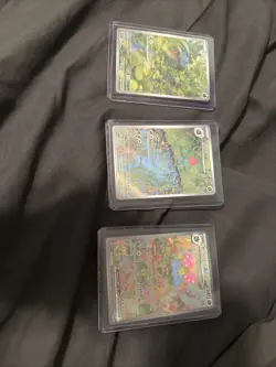 Pokemon TCG 151 Bulbasaur, 151 Ivysaur And 151 Venusaur EX Trio. - Image 5