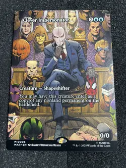 Magic the Gathering Marvel's Spider-Man Reg. Clever Impersonator Borderless 0008 - Image 1