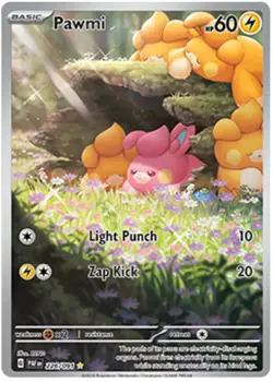 Pawmi - 226/091 - Illustration Rare - Paldean Fates - NM/M - Pokemon Card - Image 1