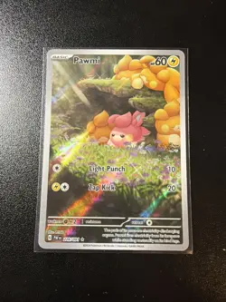 Pokemon Pawmi Paldean Fates Illustration Rare Card 226/091 - Image 1
