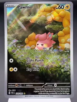 Pawmi 226/091 - Illustration Rare - Paldean Fates Pokemon Card NM - Image 1