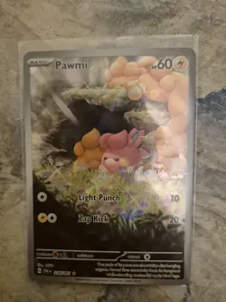 Pokemon Card Pawmi 226/091 Paldean Fates Illustration Rare Near Mint - Image 1