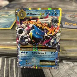 Pokemon M Blastoise EX Ultra Rare Holo 22/108 Evolutions Mega 220HP Card - Image 1