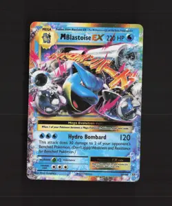 Mega M Blastoise EX 22/108 Evolutions Ultra Rare Holo Pokemon Card LP - Image 1