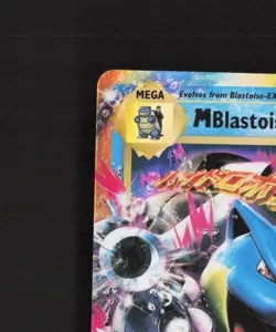 Mega M Blastoise EX 22/108 Evolutions Ultra Rare Holo Pokemon Card LP - Image 3