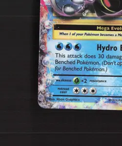 Mega M Blastoise EX 22/108 Evolutions Ultra Rare Holo Pokemon Card LP - Image 5
