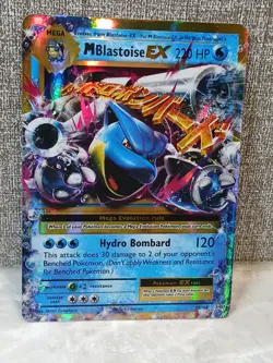Pokemon TCG Mega M Blastoise EX Evolutions Holo Ultra Rare Card 22/108 - Image 1