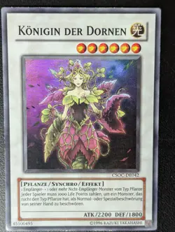 Konigin Der Dornen CSOC-DE042 Super Rare Deutsch EX Yugioh - Image 1