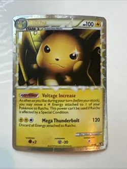 2010 Pokemon TCG HG & SS Undaunted Raichu Holo #83 83/90 - Image 1