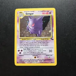 Pokemon Card - Gengar Fossil Holo 5/62 WOTC Vintage - NM/Excellent - Image 1