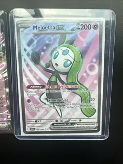Pokemon TCG Black Bolt Full Art Ultra Rare Card Meloetta EX 159/086 Meloetta 044 - Image 3