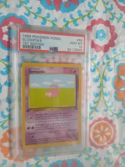 Pokemon Card 1st Edition Fossil #55 Slowpoke PSA 10 GEM MINT 1999 Vintage - Image 4