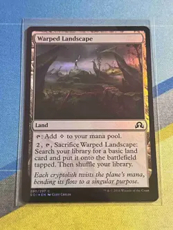 Magic the Gathering MTG Shadows over Innistrad WARPED LANDSCAPE Foil - Image 1