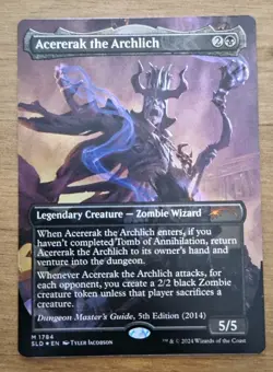 Acererak the Archlich 1784 Borderless Rainbow Foil D & D Secret Lair MTG NM / M - Image 1