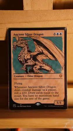 Ancient Silver Dragon - Showcase - NM - CL : BFBG - MTG - Image 1