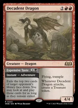 Decadent Dragon #223 (NM) Wilds of Eldraine WOE Magic MTG - Image 1