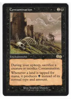 MTG Contamination Urza's Saga (USG) Regular Magic Near Mint - Image 1