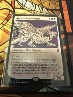 Ancient Brass Dragon (Showcase) Commander Legends: Battle for Baldur's Gate... - Image 1