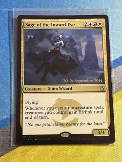 Magic the Gathering MTG Khans of Tarkir Prerelease SAGE OF THE INWARD EYE Foil - Image 1