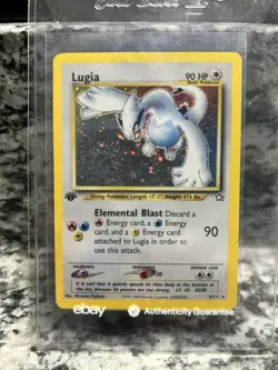 Pokemon TCG Lugia Neo Genesis 1st Edition Holo Rare - Image 1