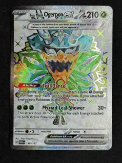 Teal Mask Ogerpon ex 190/167 Twilight Masquerade Full Art Pokemon TCG NM/MINT - Image 1