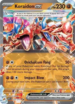 Pokemon TCG Koraidon EX Ascended Heroes 121/217 Near Mint - Image 1