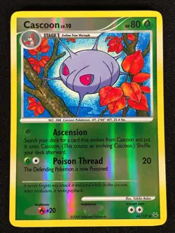 Pokemon Cascoon 44/127 Reverse Foil (LP) - Image 1
