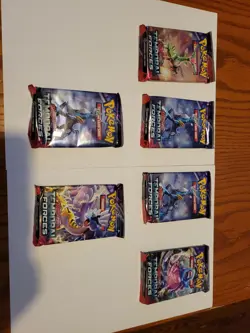 Pokemon TCG Temporal Forces Booster Pack Lot of 6 - Image 1