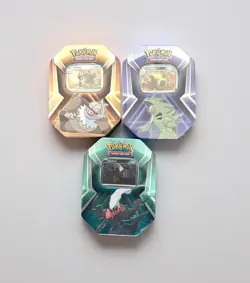 NEW Pokemon TCG Triple Whammy Tins Set Collector Tins (Set of 3) Factory Sealed - Image 4