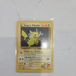 Pokemon Gym Heroes Lt. Surge's Pikachu 81/132 Regular NM - Image 2
