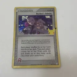 Rockets Admin Trainer 86/109 Holo Pokemon Celebrations TCG NM 2004 - Image 2