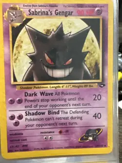 Sabrina's Gengar 29/132 Gym Challenge Pokemon TCG WOTC - Image 1