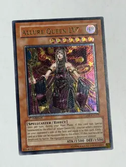 Yugioh EURO English Allure Queen LV7 CDIP-EN008 Ultimate Rare 1st Edition NM - Image 1