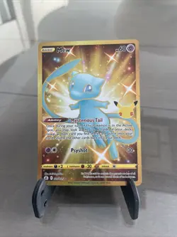 Pokemon TCG Mew 025/025 Celebrations Secret Rare Card (NM Condition) - Image 1