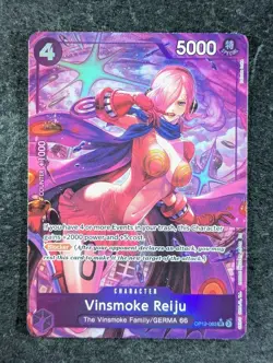 2025 One Piece VINSMOKE REIJU #OP12-063 Legacy Of The Master Alt. Art SR English - Image 1