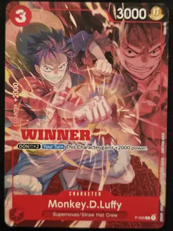 Monkey.D.Luffy - P-006 (Winner Pack Vol. 1) P-006 One Piece Promotion Cards - Image 1