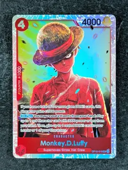 2025 One Piece MONKEY D. LUFFY #OP12-015 Legacy Of The Master Super Rare English - Image 1