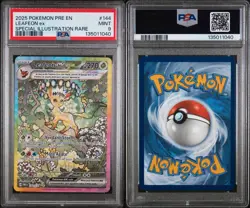 2025 POKEMON PRE EN-PRISMATIC EVOLUTIONS #144 LEAFEON EX PSA 9 - Image 2